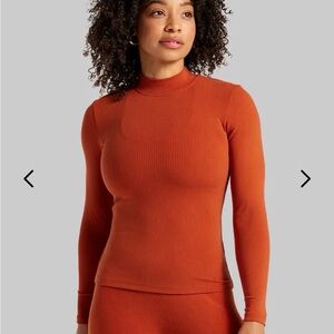 BYLT Basics Rib Mockneck Longsleeve